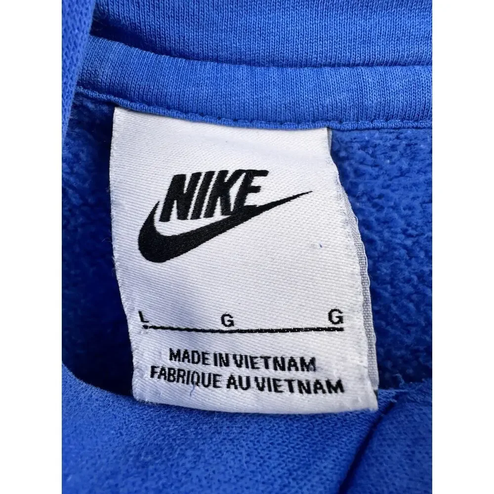 Nike Sportswear Club Fleece Pullover Hoodie Men’s Large Blue Read